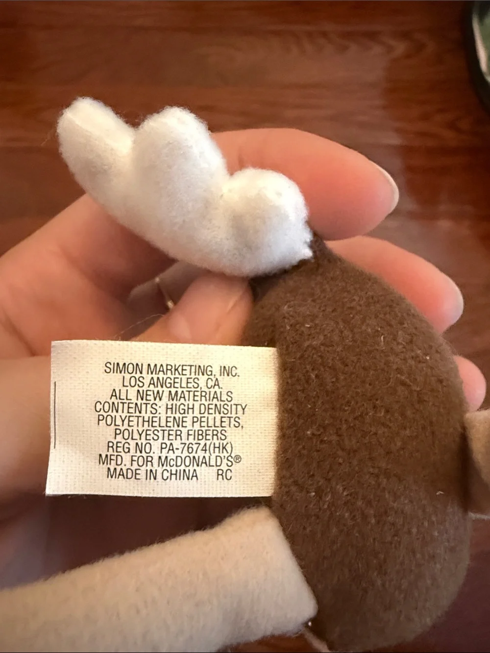 Ty Brown and Cream Plush Bird Dog Toy